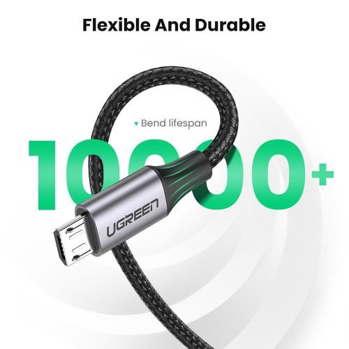 UGREEN USB-A to MicroUSB Braided Cable – 1.5m