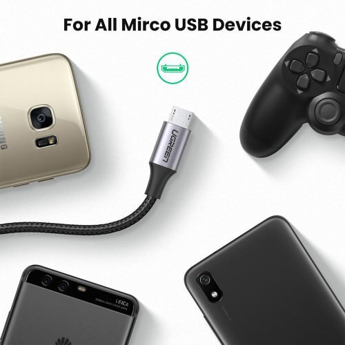 UGREEN USB-A to MicroUSB Braided Cable – 1.5m