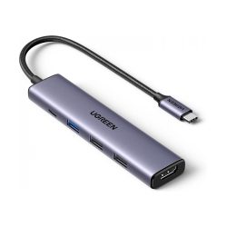 UGREEN 5-in-1 USB-C Hub (USB-C PD 100W + 4K HDMI + USB-A 3.0 + 2x USB-A 2.0)