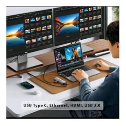 UGREEN 9-in-1 USB-C Hub (3x USB3.0 + USB-C + 4K HDMI + VGA + RJ45 Ethernet + PD 100W + SD + TF)