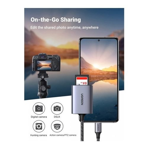 UGREEN 2-in-1 USB-C Hub (SD Card + MicroSD)