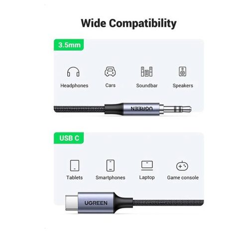 UGREEN USB-C Male To 3.5mm/AUX Audio Cable
