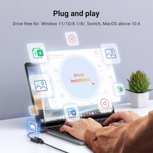 UGREEN USB To Ethernet Adapter RJ45 Wired Lan Adapter