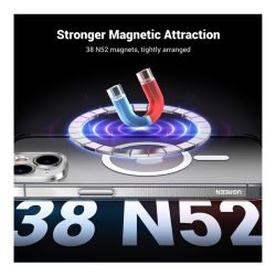 UGREEN Crystal Transparent Magnetic Protective Case For Iphone 15