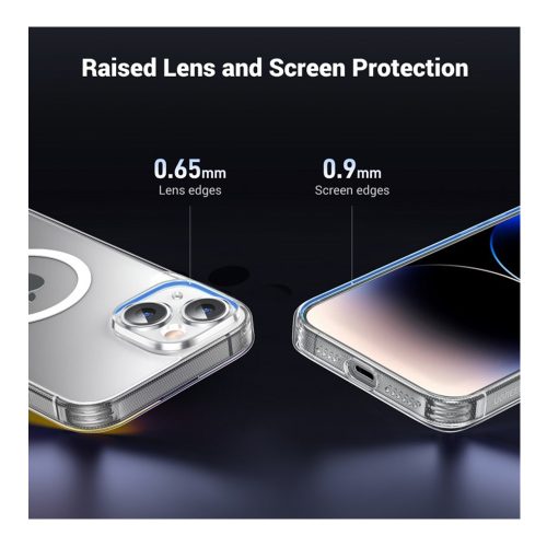 UGREEN Crystal Transparent Magnetic Protective Case For Iphone 15