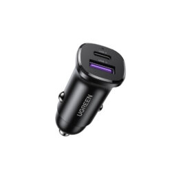 UGREEN 30W Dual Port Fast Car Charger for Phones, Tablets & Ipads