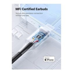 UGREEN MFI Certified Lightning Wired Earphones With Microphone