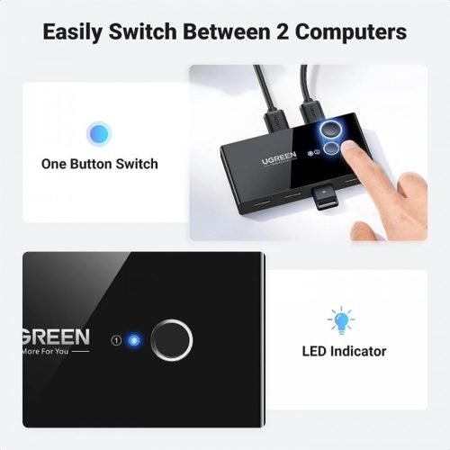 UGREEN 2 PCs Share 4 USB 3.0 Devices