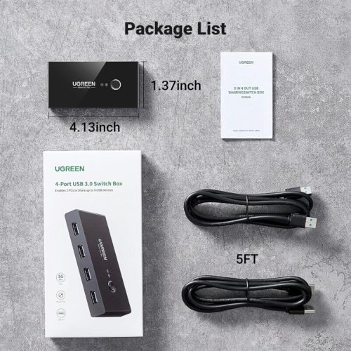 UGREEN 2 PCs Share 4 USB 3.0 Devices