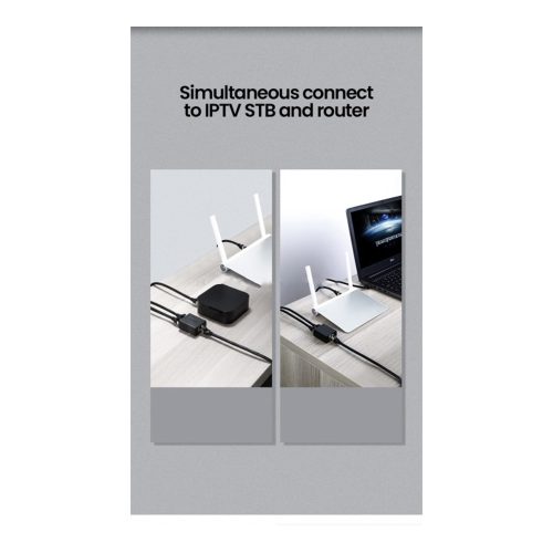 UGREEN RJ45 Splitter Adapter 1 To 2 Ethernet Convertor – 2 Pack