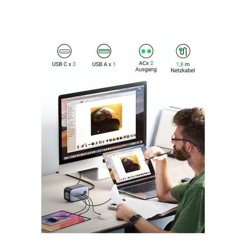 UGREEN DigiNest Pro USB-C Power Strip & Gan USB-C Charger