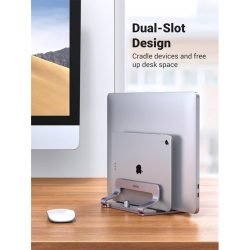 UGREEN Alluminum Dual Slot Vertical Laptop Stand Holder