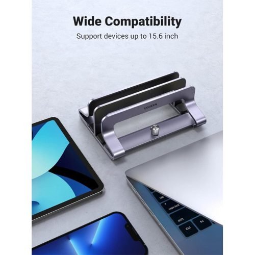 UGREEN Alluminum Dual Slot Vertical Laptop Stand Holder