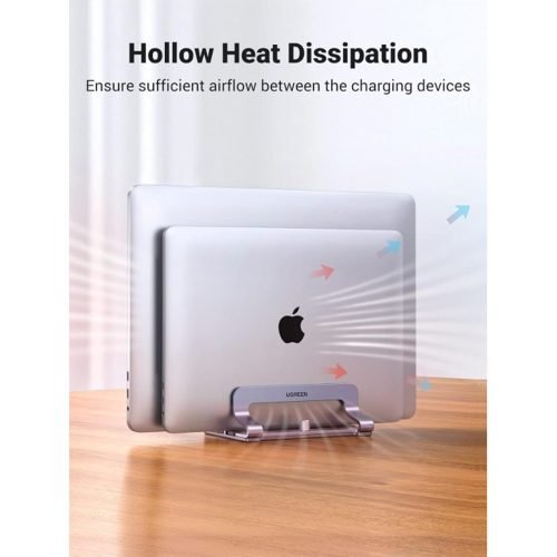 UGREEN Alluminum Dual Slot Vertical Laptop Stand Holder