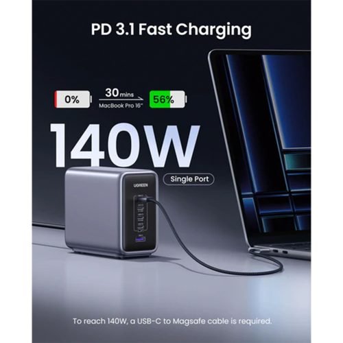 UGREEN Nexode 300W USB C GaN Charger-5 Ports Desktop Charger