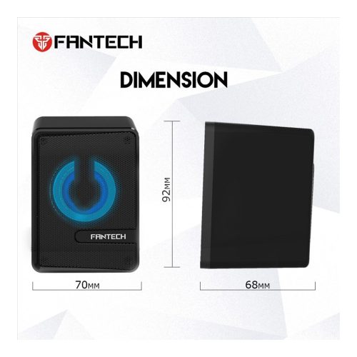 Fantech GS203 BEAT USB RGB Gaming & Music Speaker