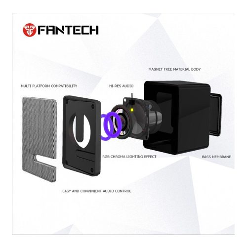 Fantech GS203 BEAT USB RGB Gaming & Music Speaker