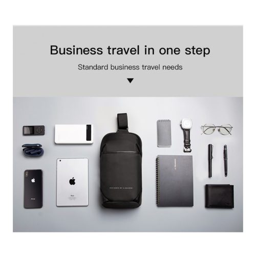Kingsons Multifunctional Chest Bag KS3211W, Black