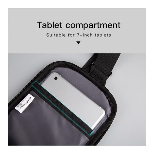 Kingsons Multifunctional Chest Bag KS3211W, Black