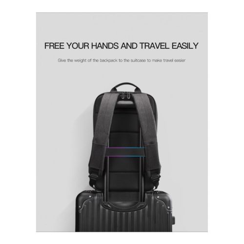 Kingsons Ultra Slim Design Backpack KS3215W, Black, 15.6 Inch