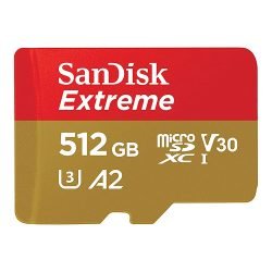SanDisk Extreme microSDXC UHS-I Memory Card with Adapter