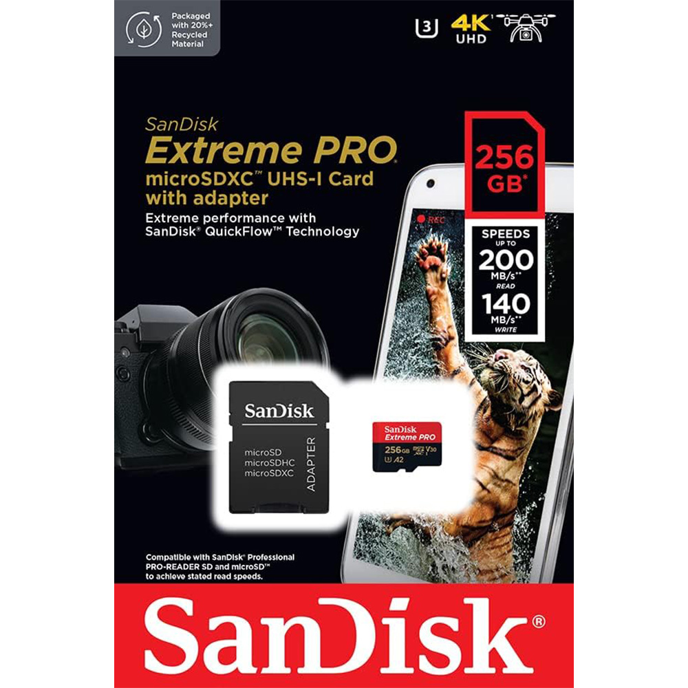 Achetez en gros Offre à La Une Pour Carte Micro Sd Sandisk Extreme Pro 128 Go  64 Go 256 Go 400 Go 512 Go 1 To Sandisk Extreme Pro Hong Kong SAR