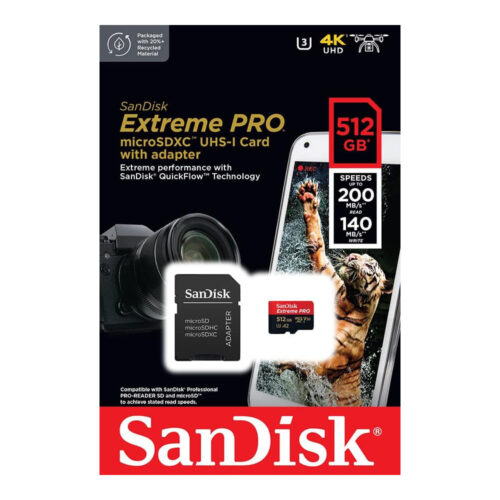 SanDisk Extreme PRO microSD UHS-I Card with Adapter