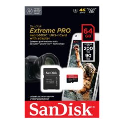 SanDisk Extreme PRO microSD UHS-I Card with Adapter