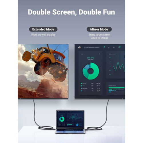 UGREEN 4K Display Port Male To HDMI Male Cable