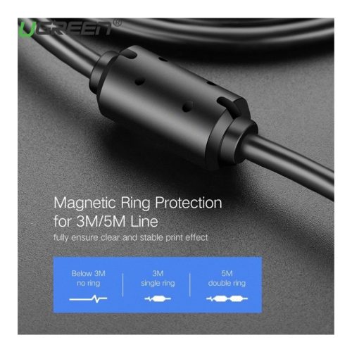 UGREEN USB 2.0 AM To BM Print Cable Gold Plated