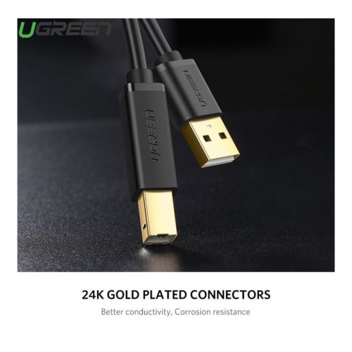 UGREEN USB 2.0 AM To BM Print Cable Gold Plated