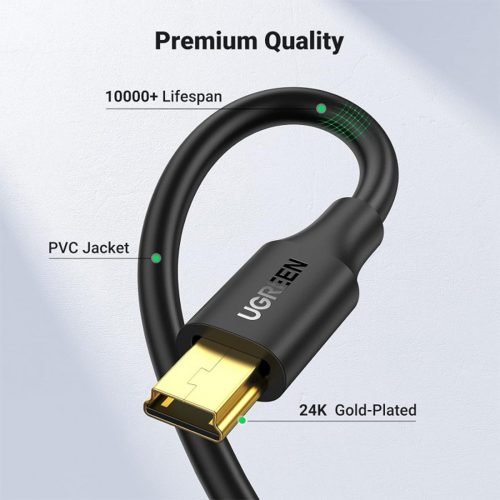 UGREEN USB A Male To Mini USB 5Pin Male Cable