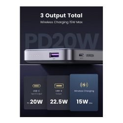 UGREEN 10000MAH PD 20W Wireless Fast Charging Power Bank