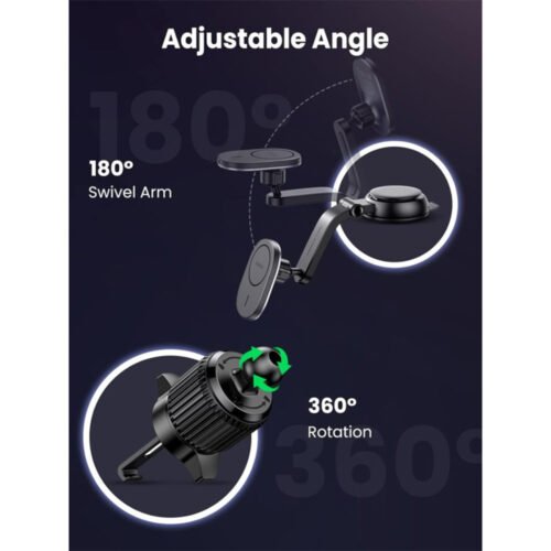 UGREEN 2-in-1 Magnetic Wireless Car Charger