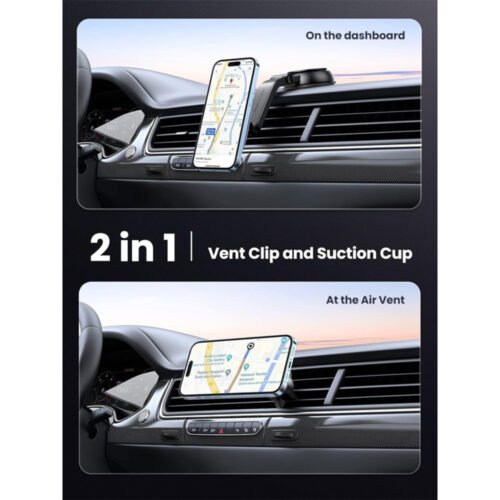 UGREEN 2-in-1 Magnetic Wireless Car Charger