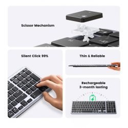 UGREEN Ultra Slim Wireless & Bluetooth Keyboard