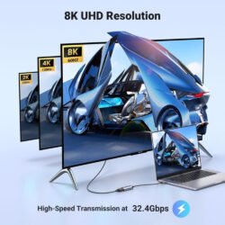 UGREEN USB-C Male to Diplay Port Female Braided convertor 8K