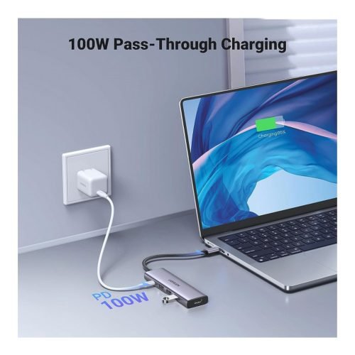 UGREEN 5-in-1 USB-C Hub (USB-C PD 100W + 4K HDMI@60Hz + 3x USB-A 3.0)