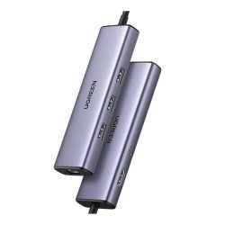UGREEN 6-in-1 USB-C Hub (USB-C PD 100W + 4K HDMI + 3 USB-A + RJ45 Ethernet)
