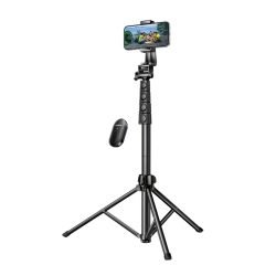 UGREEN Dual Function Selfie Stick & Tripod with Bluetooth Remote, Expandable form 58.4cm to 178cm