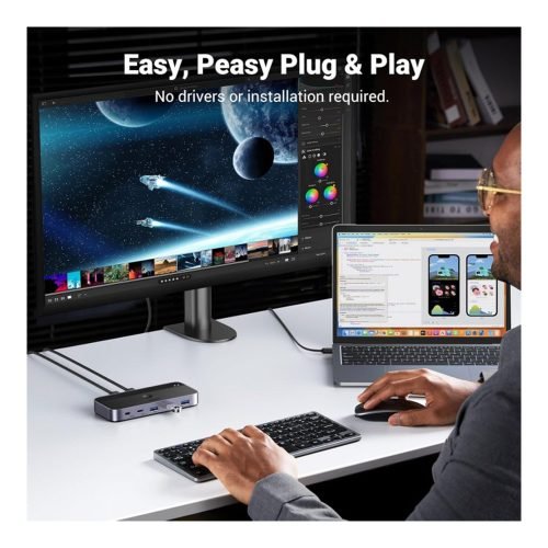 UGREEN 2 PCs Share 4 USB Devices (3 X USB-A 3.0 + 1 USB-C)