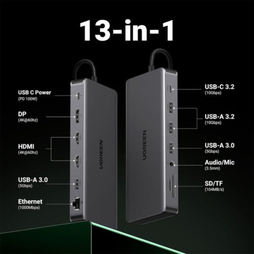 UGREEN Revodok Pro 313 13 in 1 USB C Docking Station