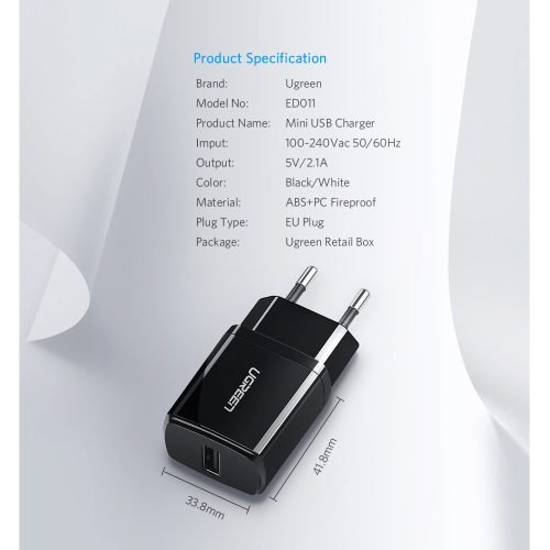 UGREEN USB-A Cell Phone Smart Charger