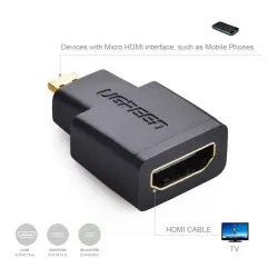 UGREEN 4K Micro HDMI Male to HDMI Female Adapter