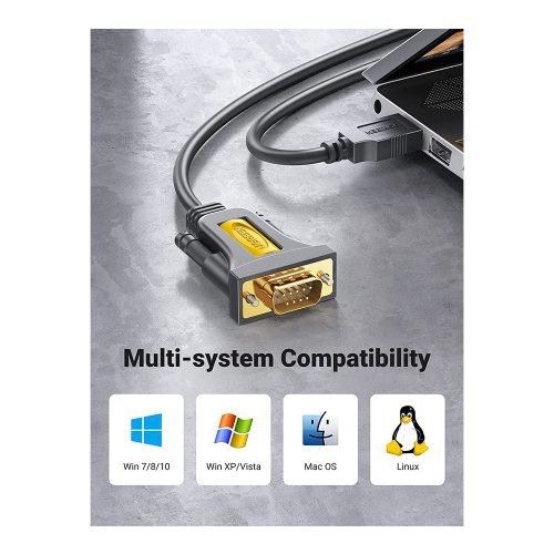 UGREEN USB TO SERIAL DB9 RS-232 MALE ADAPTER CABLE