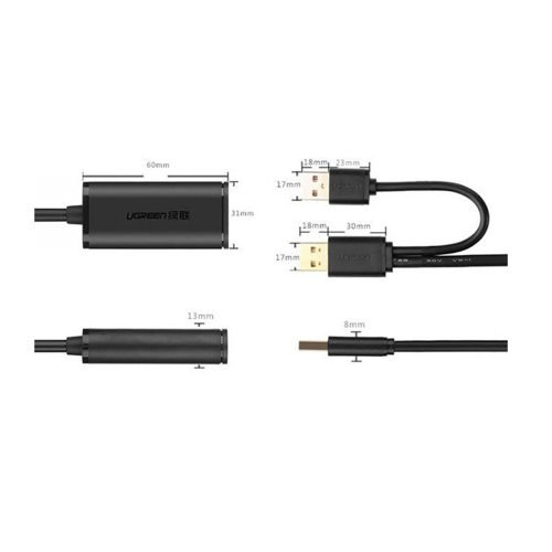 UGREEN USB 2.0 Cable Extension Male To Female