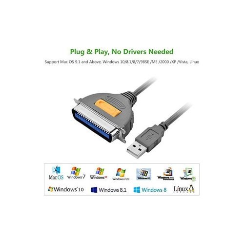 UGREEN USB To IEEE1284 Parallel Printer Cable