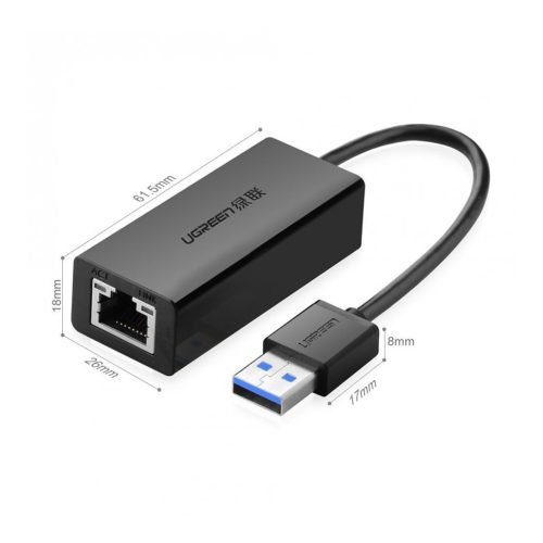 UGREEN USB-A 3.0 Gigabit Ethernet Adapter – 10CM