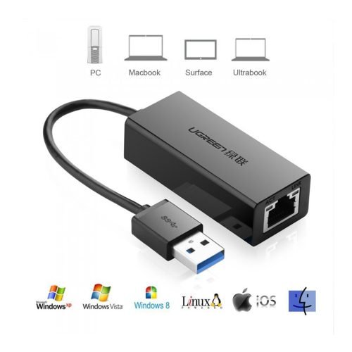 UGREEN USB-A 3.0 Gigabit Ethernet Adapter – 10CM