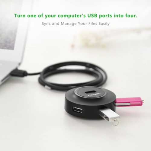 UGREEN USB 2.0 to 4 Port USB 2.0 Hub 1M Cable